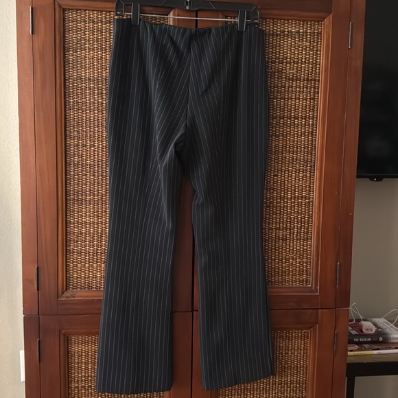 MAEVE Margot Pinstripe Kick Flare Pants - Picture 9 of 10